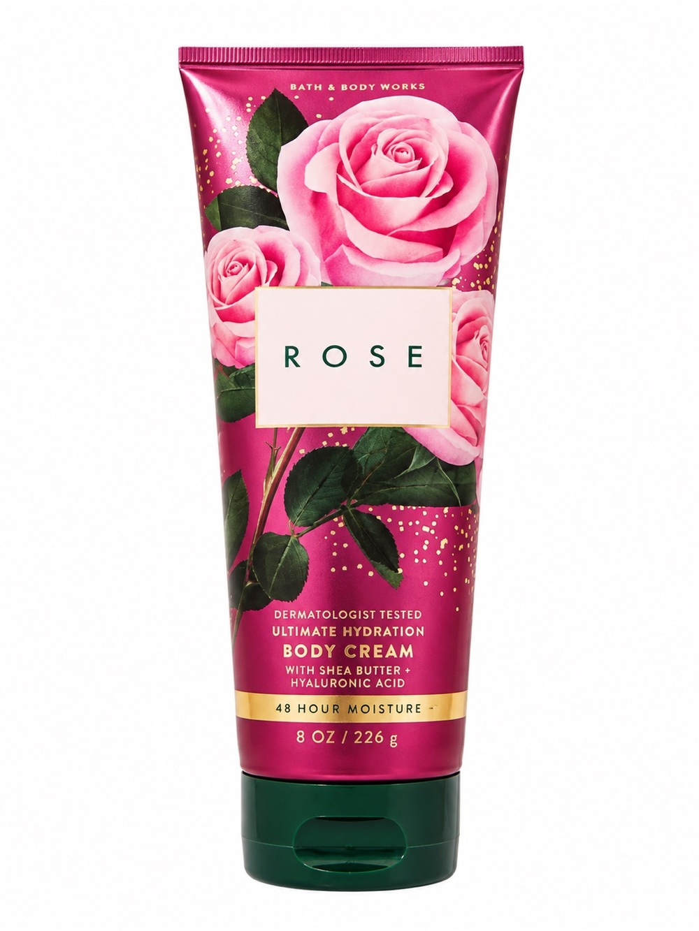 Bath & Body Works Rose Ultimate Hydration Body Cream - Pink & Green
